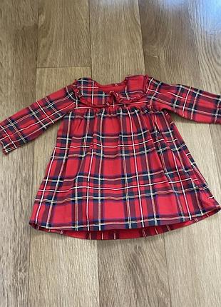 Плаття-боді для немовлят 62 розмір в клітинку h&m