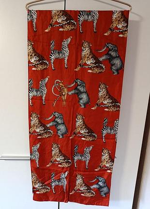 Красивый шелковый шарф известного немецкого бренда codello 43 на 154 см