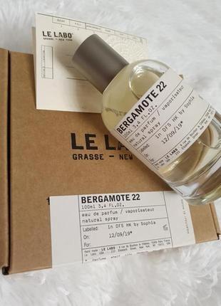 Le labo bergamote 22.100 мл, парфюмированная вода , ниша!