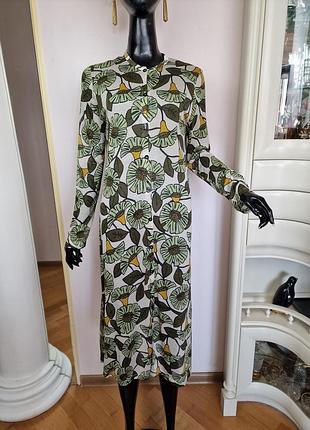 Siyu — плаття-сорочка міді з принтом