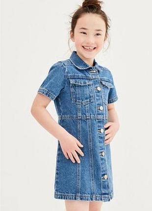 Сукня джинсова котонова сукня плаття джинсове для дівчинки