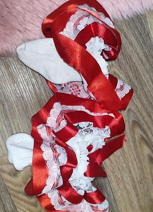 Носочки на млаленца с рюшами