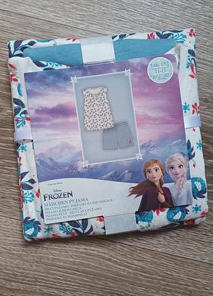 Піжама футболка + шорти disney на дівчинку підлітка, р.146-152, 11-12р., frozen (холодне серце), 15264