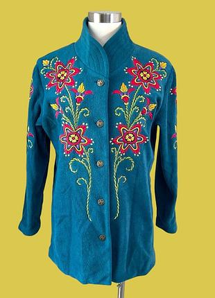 Пальто с вышивкой bob mackie