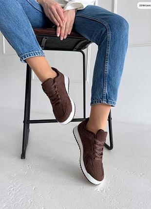 Кроси замшеві шоколад