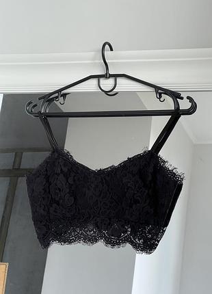 Мереживний топ бралет на бретельках