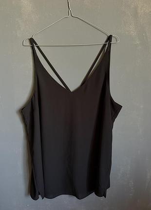 Чорний топ шифоновий