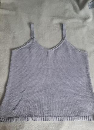 Майка натуральна в'язана.