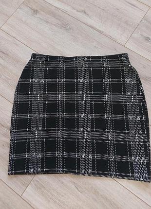 Юбка юбка теплая трикотаж стрейч бренд new look оригинал состояние новый