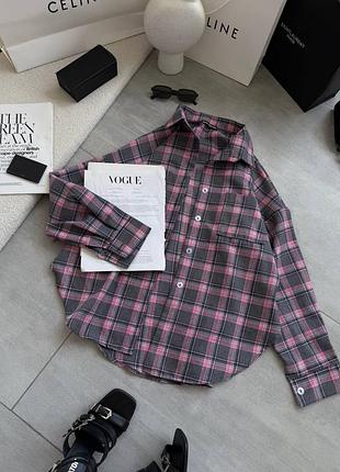 Трендовая рубашка в клетку 🌈
