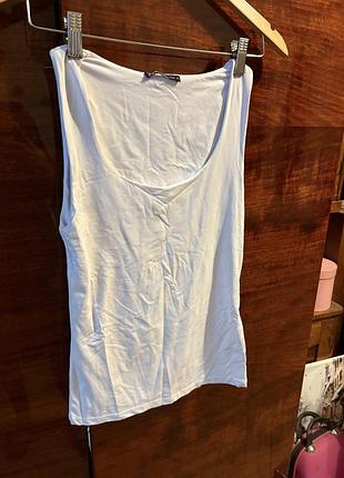 Біла жіноча майка, з підкладкою
