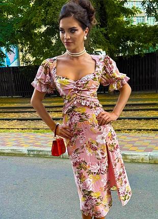 Распродажа cукня lavish alice миди с разрезом и вырезом сердечками