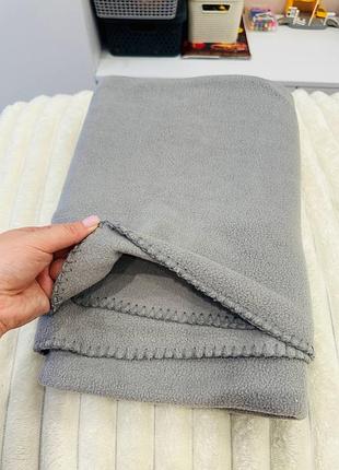 Плед флісовий сірий bergamo