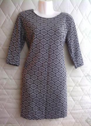 Платье серого цвета, сукня з візерунком, с узором, сукня, база, классика