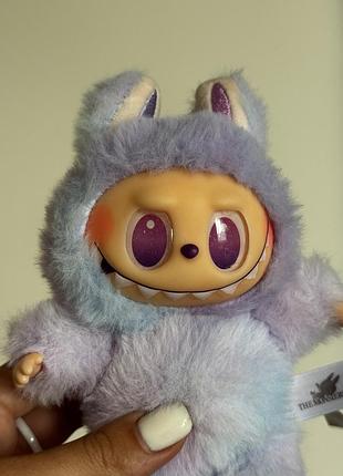 Іграшка мягка лабубу фіолетова