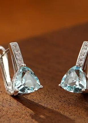 Сережки"блакитне море"