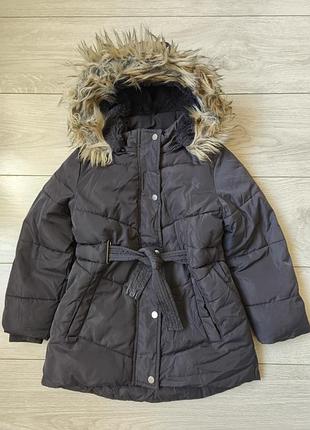 Красивая теплая куртка девочке 5-6 лет