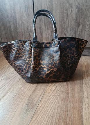 Сумка, леопардовый принт