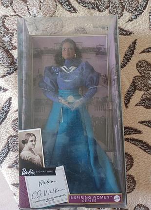 Кукла barbie inspiring women мадам си джей уокер первая женщина миллионер