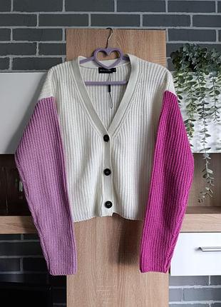 Pretty little thing вязаный кардиган, кофта с пуговицами, свитерик укороченный