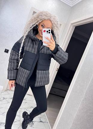 Куртка зима з капюшоном сіра беж рожева зелена біла