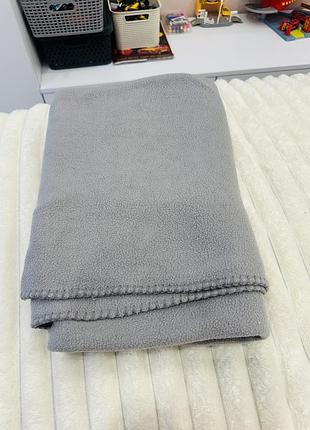 Плед флісовий сірий bergamo