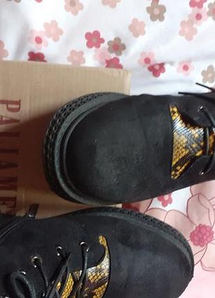 Зимние ботинки на меху.сост новых.