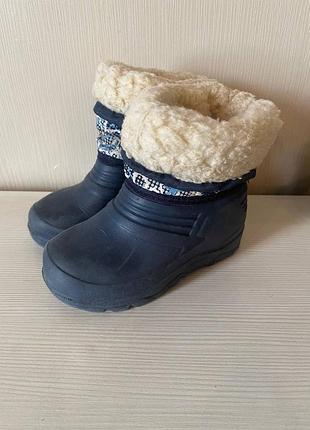 Дитячі гумові теплі чоботи