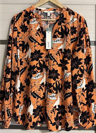 Блузка женская esprit принт листьев