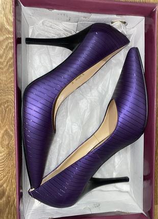 Туфлі човники італія колір баклажан