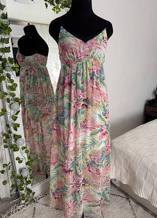 Длинный летний сарафан с подкладкой