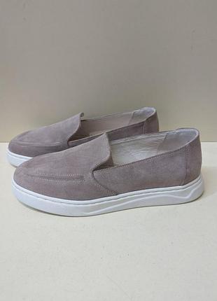 Лоферы 41-42 р замш 27,5 см