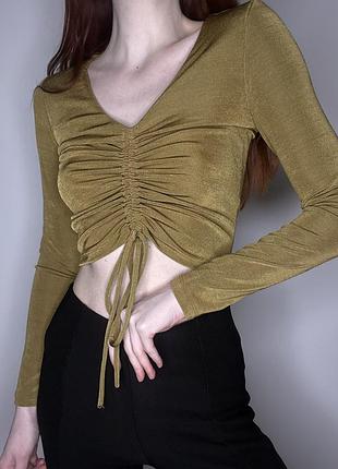 Кроп топ  з драпіровкою