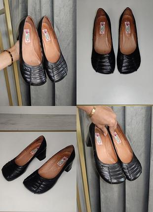 Женские анатомические кожаные туфли maison margiela bottega vineta