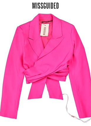 Новый невероятный пиджак с лентами на талии missguided