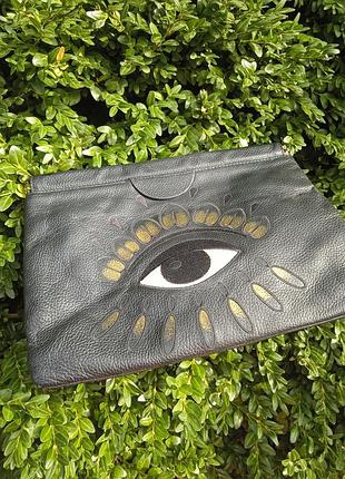 Сумка клатч из натуральной кожи в идеальном состоянии