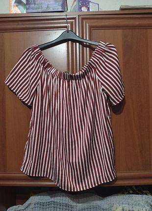 Блуза в смужку.