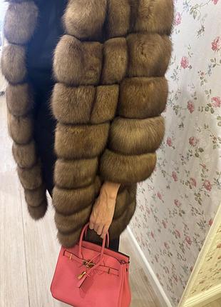 Соболиная шуба подкладка питон