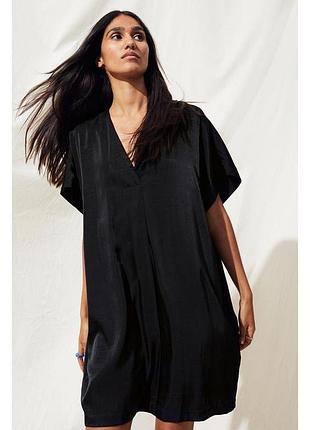 Базовое платье свободного кроя h&amp;m вискоза