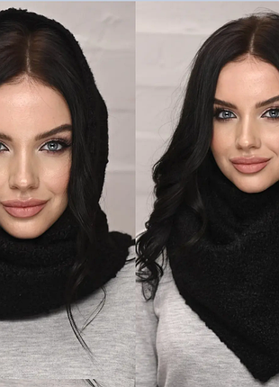 Бактус капор капюшон, косынка на шею на флисе 5 цветов 419ла