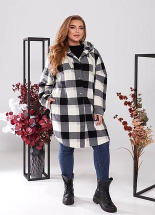 Рубашка кардиган в клетку