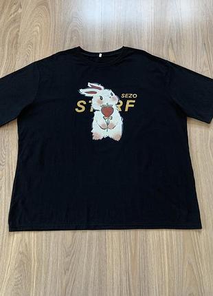 Чоловіча бавовняна футболка з принтом кролика sezo