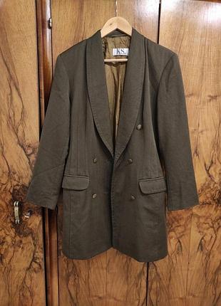 Жакет пиджак из чистой шерсти,