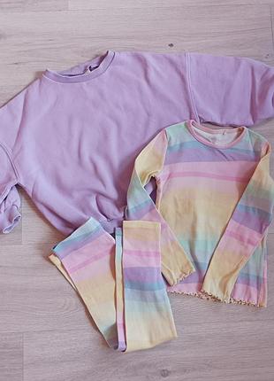 Свитшот, леггинсы, лосины next, костюм 5-6 лет