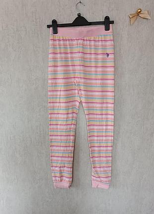 Трикотажные брюки для дома пижама низ для девочки на 12-13 лет
