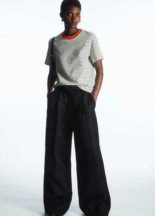 Cos-бавовняна футболка в смужку, р.-xs