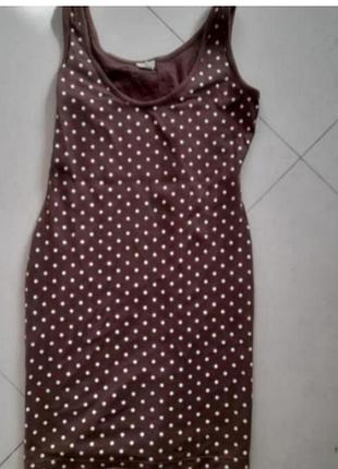 Сукня футляр міні в горох..р.s.  бавовна