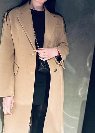 Пальто mango, повномірний xl, в карамельному кольорі, ідеальний стан