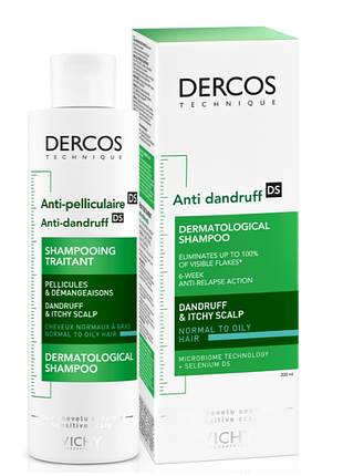 Vichy шампунь від лупи для норм і жирного волосся vichy dercos новий