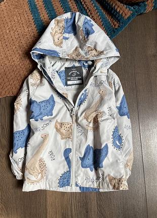 George куртка вітровка для хлопчика з динозаврами  3-4 р